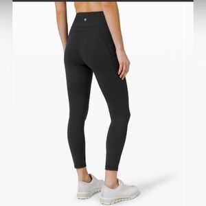 LULULEMON Invigorate High Rise Tight Size 6 Black 25" Everlux Pockets